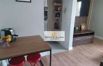 Apartamento com 2 dormitórios à venda, 48 m² por r$ 215.000,00 - campos elíseos - taubaté/sp