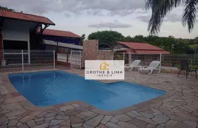 Chácara com 4 dormitórios à venda, 3751 m² por r$ 2.500.000,00 - são gonçalo - taubaté/sp