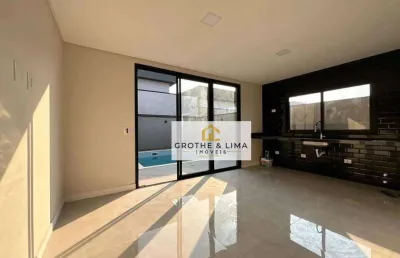 Novíssima casa térrea com 3 dormitórios, 1 suíte à venda, 155 m² - condomínio terras do vale - caçapava/sp