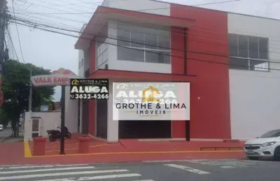 Salão com 4 banheiros, mais 3 salas no piso superior! para alugar, 400 m² por r$ 8.780/mês - vila são geraldo - taubaté/sp