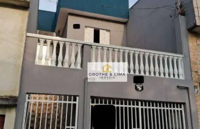 Sobrado com 2 dormitórios à venda, 80 m² por r$ 254.400,00 - parque santo antônio - jacareí/sp