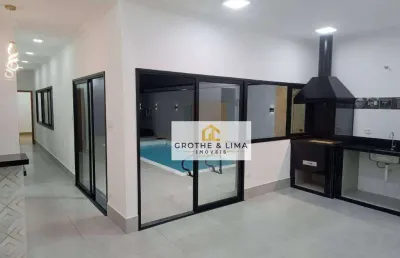 Casa assobradada com piscina no condomínio tecoara de 187,71 m² com 3 dormitórios à venda por r$ 1.703.000 residencial santa izabel taubaté sp