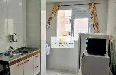 Apartamento novo com 2 dormitórios à venda, 49 m² zona leste, perto parque tecnológico, fácil acesso a dutra e centro da cidade,  s.j.campos sp