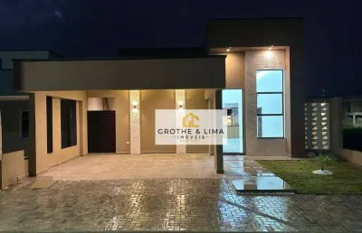 Excelente casa com piscina em condomínio fechado! com 3 dormitórios à venda, 165 m² por r$ 800.000 - guedes - tremembé/sp