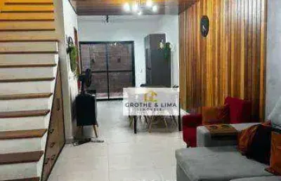 Sobrado com 2 dormitórios à venda, 90 m² por r$ 510.000 - pontal de santa marina - caraguatatuba/sp