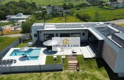 Casa condomínio top - nova, á venda, 4 dorm, suíte, ac: 357m² -at: 1.250m² -  um refugio dentro de sjc - colinas do parahyba - são josé dos campos/sp