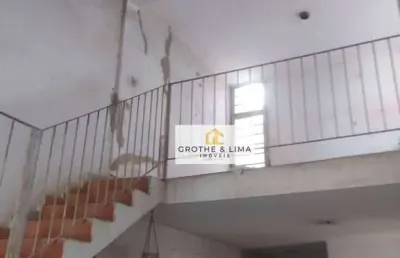 Casa para reformar com 3 dormitórios à venda, 130 m² centro - taubaté/sp