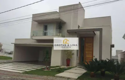 Sobrado a venda com 4 suítes com piscina no condomínio fechado jaguary