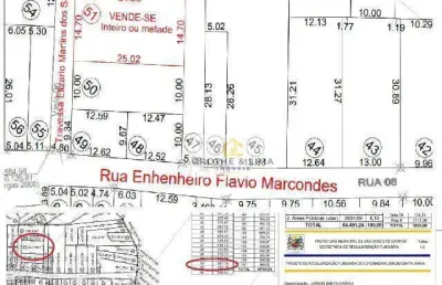 Terreno à venda, 367 m² por r$ 127.200,00 - jardim santa maria - são josé dos campos/sp