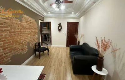 Apartamento com 2 dormitórios à venda, 70 m² por r$ 490.000,00 - pompéia - santos/sp