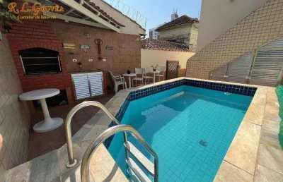 Casa com 3 dormitórios à venda, 173 m² por r$ 1.400.000,00 - campo grande - santos/sp