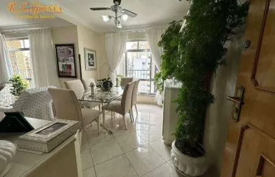Apartamento com 3 dormitórios à venda, 133 m² por r$ 850.000 - gonzaga - santos/sp