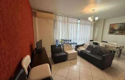 Apartamento com 2 dormitórios para alugar por r$ 4.300/mês - pompéia - santos/sp