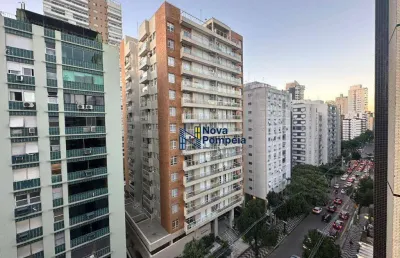 Sala living com 1 dormitório para alugar, 47 m² por r$ 3.300/mês - gonzaga - santos/sp