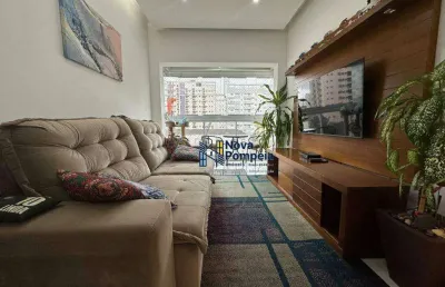 Apartamento com 3 dormitórios à venda, 100 m² por r$ 1.280.000,00 - boqueirão - santos/sp