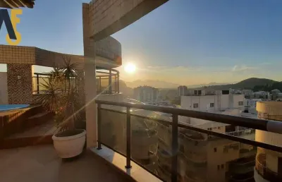 Espetacular cobertura 208m2!! 3 quartos (pode ser revertido) , 2 suites!! closet!! semimobiliada !!