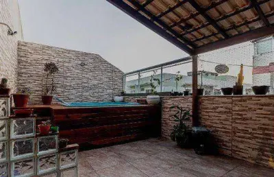 Cobertura com 4 dormitórios à venda, 114 m² por r$ 650.000,00 - pechincha - rio de janeiro/rj