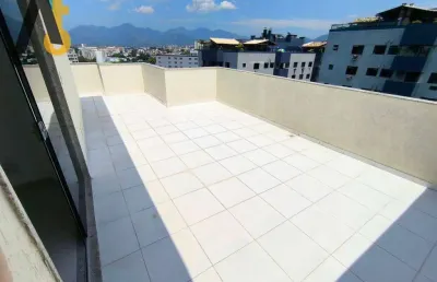 Cobertura com 4 dormitórios à venda, 178 m² por r$ 605.000,00 - pechincha - rio de janeiro/rj