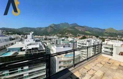 Cobertura com 3 dormitórios à venda, 186 m² por r$ 750.000,00 - freguesia de jacarepaguá - rio de janeiro/rj