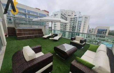 Vendo cobertura duplex com 225m2 4 quartos com piscina, em jacarepaguá