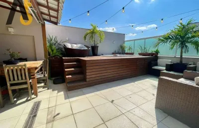 Cobertura com 2 dormitórios à venda, 152 m² por r$ 895.000,00 - freguesia de jacarepaguá - rio de janeiro/rj