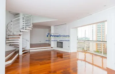 Cobertura com 4 quartos à venda na avenida jandira, moema, são paulo por r$ 3.880.000
