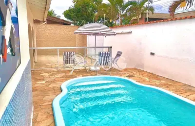 Casa à venda em guarujá, jardim virgínia, com 3 suítes, com 300 m²