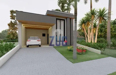 Casa à venda em paulínia, vila monte alegre, com 3 suítes, com 141.37 m², terras da estância