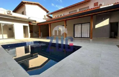 Sobrado à venda em paulínia, jardim de itapoan, com 4 suítes, com 396.06 m²