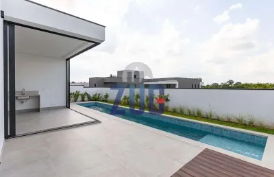 Casa à venda em campinas, alphaville dom pedro 2, com 3 suítes, com 228 m², alphaville dom pedro 2