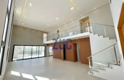 Sobrado à venda em campinas, alphaville dom pedro 2, com 4 suítes, com 387 m²