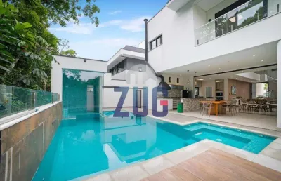 Sobrado à venda em bertioga, riviera, com 5 suítes, com 337 m²