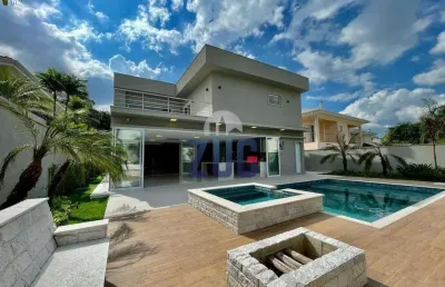 Sobrado à venda em campinas, loteamento alphaville campinas, com 4 suítes, com 468 m²