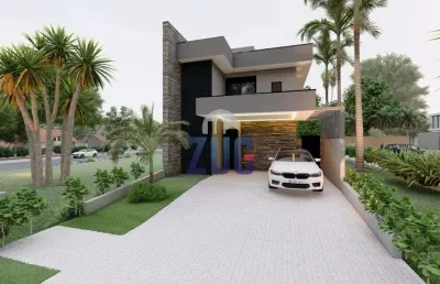 Casa à venda em paulínia, vila monte alegre, com 3 suítes, com 179.45 m², terras da estância