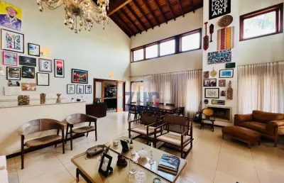 Sobrado para alugar em campinas, alphaville dom pedro, com 4 suítes, com 420 m²