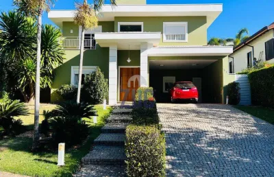 Sobrado à venda e para alugar em campinas, loteamento parque das sapucaias, com 4 suítes, com 288 m²