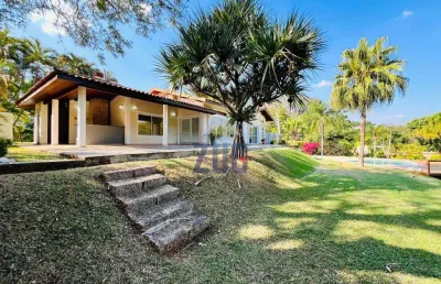 Casa para alugar em campinas, sítios de recreio gramado, com 4 suítes, com 540 m², chácara gramado