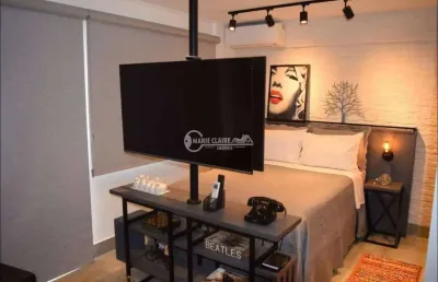 Studio com vaga mobiliado à venda no centro de são paulo 395mil