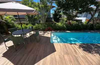 Casa em condomínio para venda em mata de são joão, praia do forte, 4 dormitórios, 3 suítes, 4 banheiros, 2 vagas