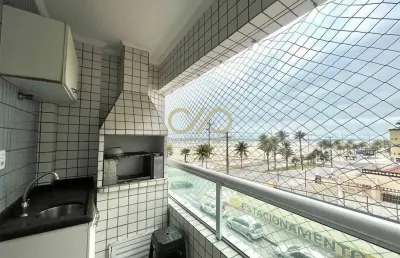 Apartamento frente mar na guilhermina em praia grande