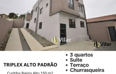 Sobrado com 3 dormitórios à venda, 150 m² por r$ 649.000,00 - bairro alto - curitiba/pr