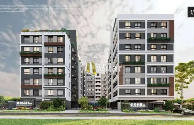 Apartamento com 3 dormitórios à venda, 26 m² por r$ 375.000,00 - novo mundo - curitiba/pr