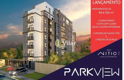 Apartamento com 3 dormitórios à venda, 98 m² por r$ 580.000 - centro - pinhais/pr