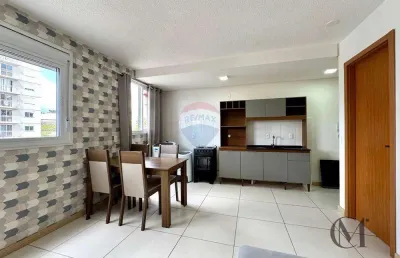 Apartamento prático de 26m² e semimobiliado no cidade nova