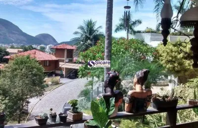 Casa em condomínio fechado com 5 quartos à venda na rua jornalista carlos vilhena, 255, itaipu, niterói por r$ 1.300.000