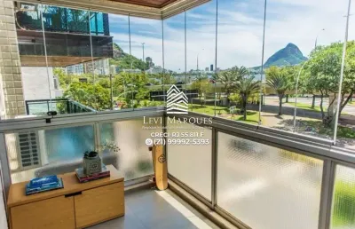 Apartamento com 3 quartos à venda na rua frei solano, 12, lagoa, rio de janeiro, 200 m2 por r$ 2.000.000