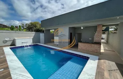 Lindíssima casa 50mts do mar com piscina grande 03 dormitórios em itanhaém!