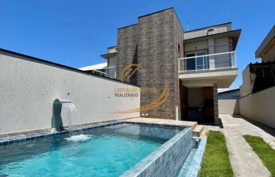Lindíssima casa sobreposta superior frente mar com piscina e churrasqueira em itanhaém!!