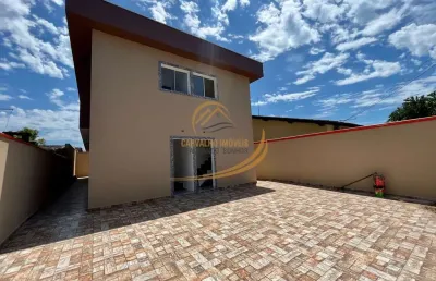 Casa sobreposta superior em bairro residencial para venda em itanhaém!
