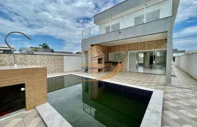 Maravilhoso sobrado em condomínio fechado alto padrão para venda em itanhaém!